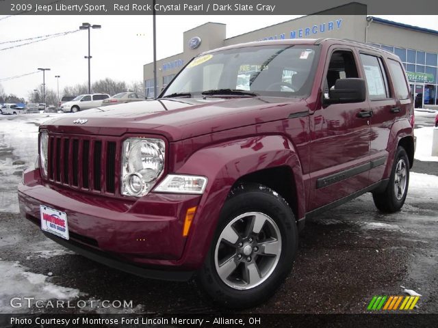 2009 Jeep Liberty Sport in Red Rock Crystal Pearl