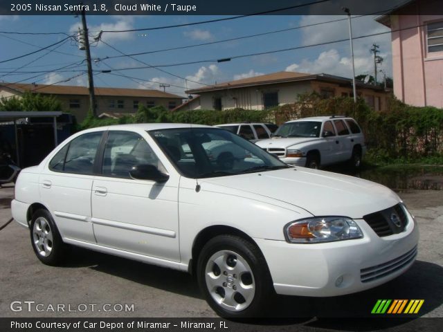2005 Nissan Sentra 1.8 in Cloud White
