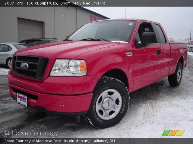 2007 Ford F150 XL SuperCab in Bright Red