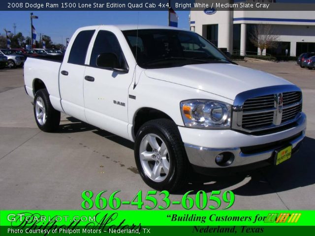 2008 Dodge Ram 1500 Lone Star Edition Quad Cab 4x4 in Bright White