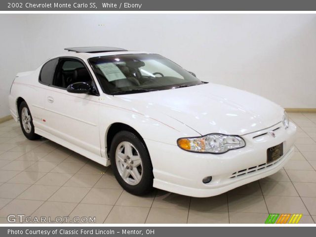 2002 Chevrolet Monte Carlo SS in White