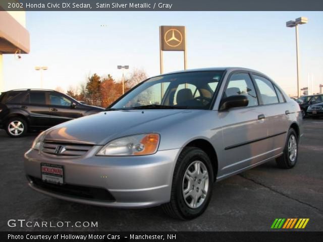 2002 Honda Civic DX Sedan in Satin Silver Metallic