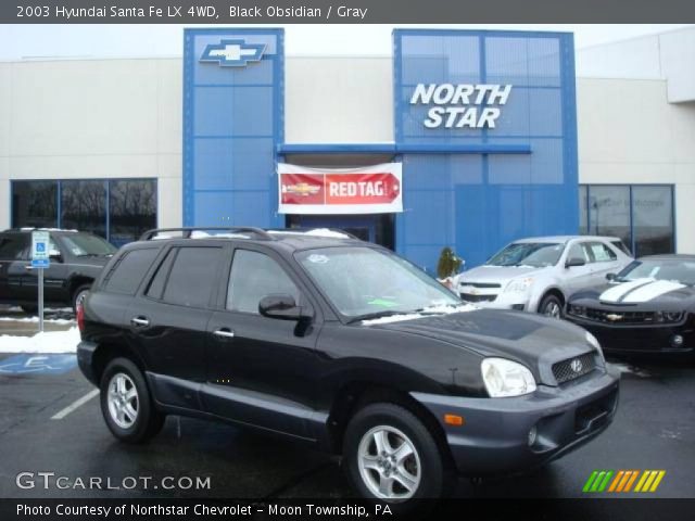 2003 Hyundai Santa Fe LX 4WD in Black Obsidian