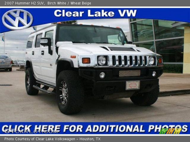 2007 Hummer H2 SUV in Birch White