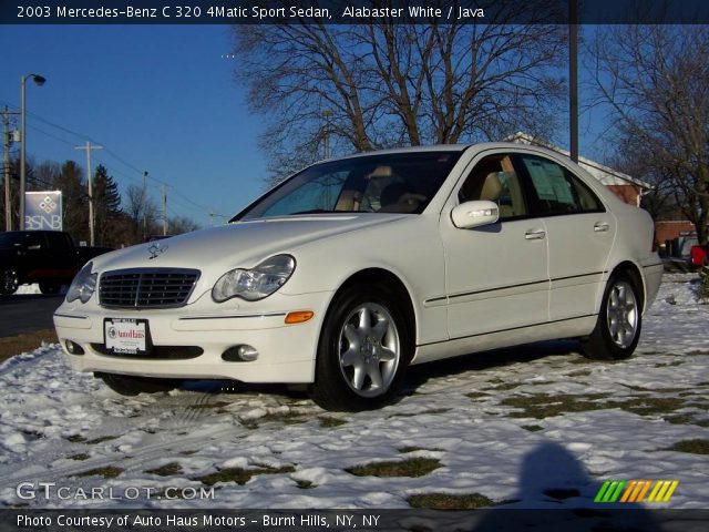 2003 Mercedes-Benz C 320 4Matic Sport Sedan in Alabaster White