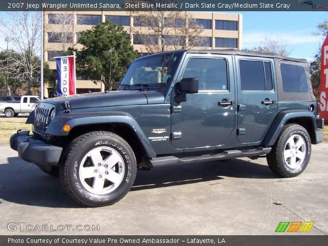 2007 Jeep Wrangler Unlimited Sahara in Steel Blue Metallic