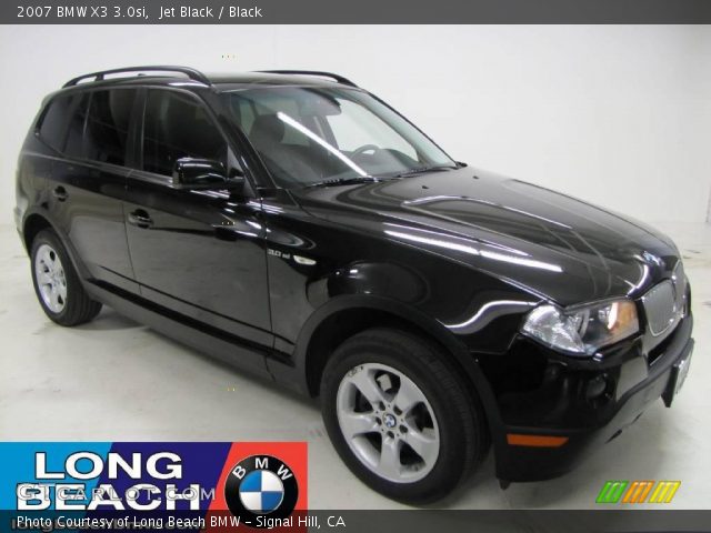 2007 BMW X3 3.0si in Jet Black