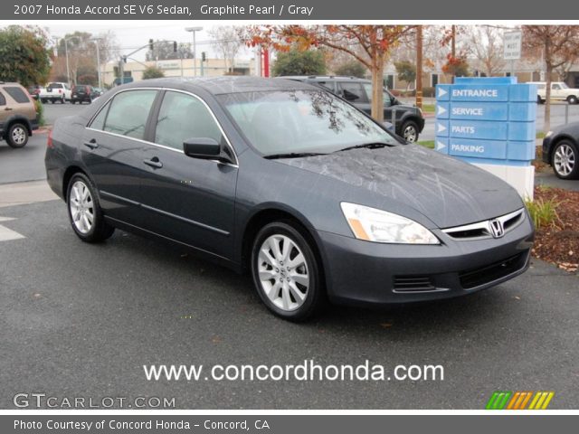 2007 Honda Accord SE V6 Sedan in Graphite Pearl