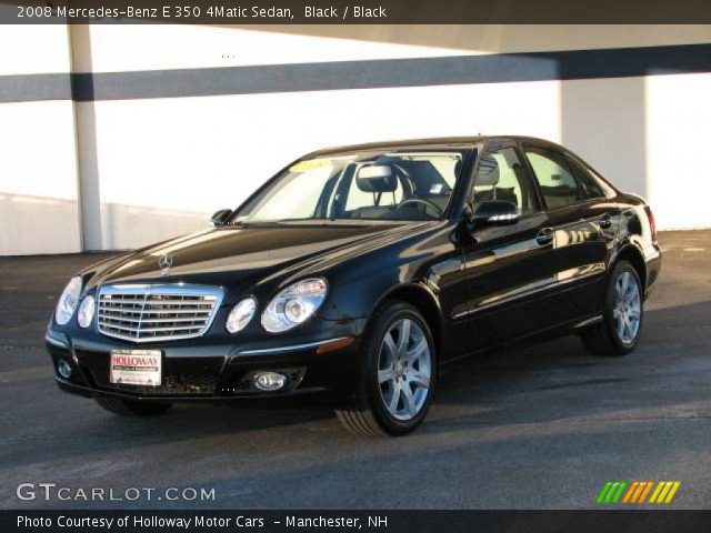 2008 Mercedes-Benz E 350 4Matic Sedan in Black