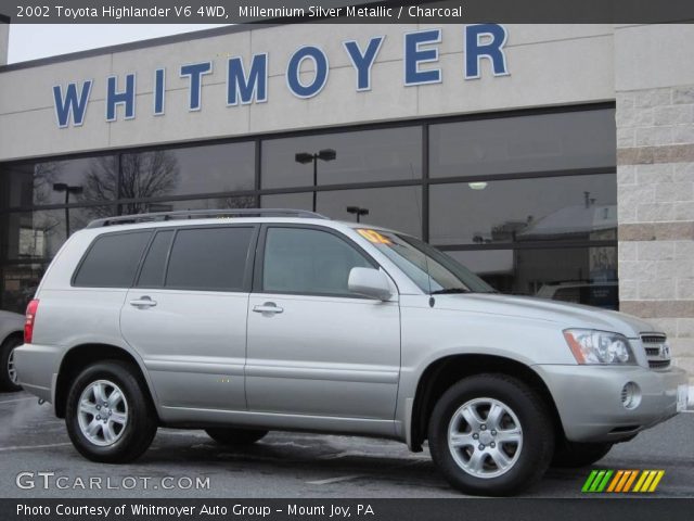 2002 Toyota Highlander V6 4WD in Millennium Silver Metallic
