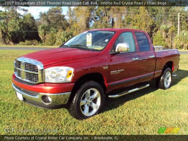 2007 Dodge Ram 1500 Thunder Road Quad Cab 4x4 in Inferno Red Crystal Pearl