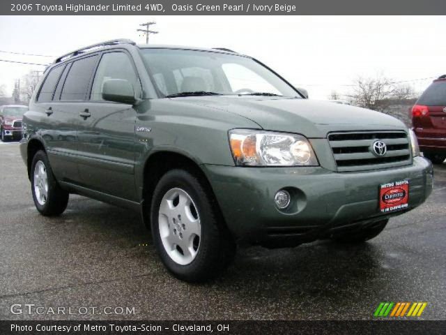 2006 Toyota Highlander Limited 4WD in Oasis Green Pearl