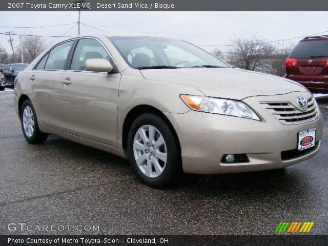 2007 Toyota Camry XLE V6 in Desert Sand Mica