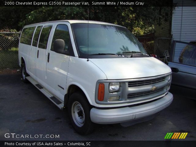 2000 Chevrolet Express G3500 Passenger Van in Summit White
