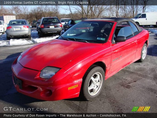 1999 Pontiac Sunfire GT Convertible in Bright Red