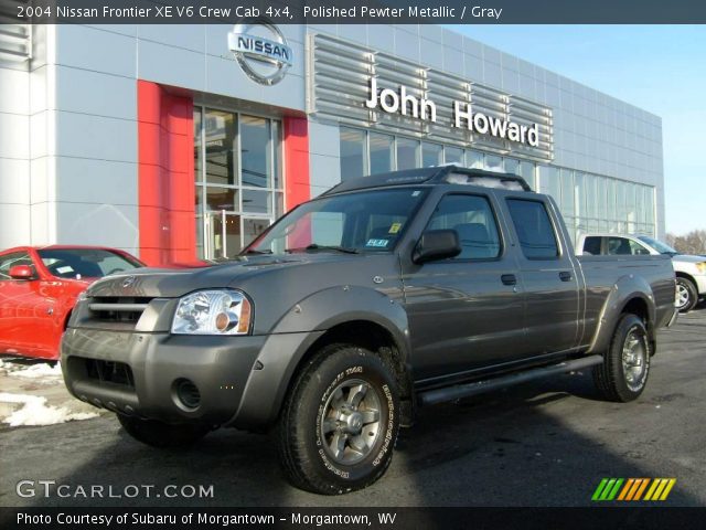 2004 Nissan Frontier XE V6 Crew Cab 4x4 in Polished Pewter Metallic
