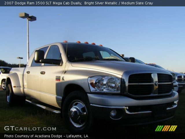 2007 Dodge Ram 3500 SLT Mega Cab Dually in Bright Silver Metallic