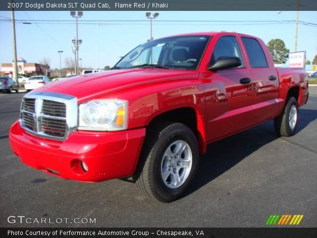 2007 Dodge Dakota SLT Quad Cab in Flame Red