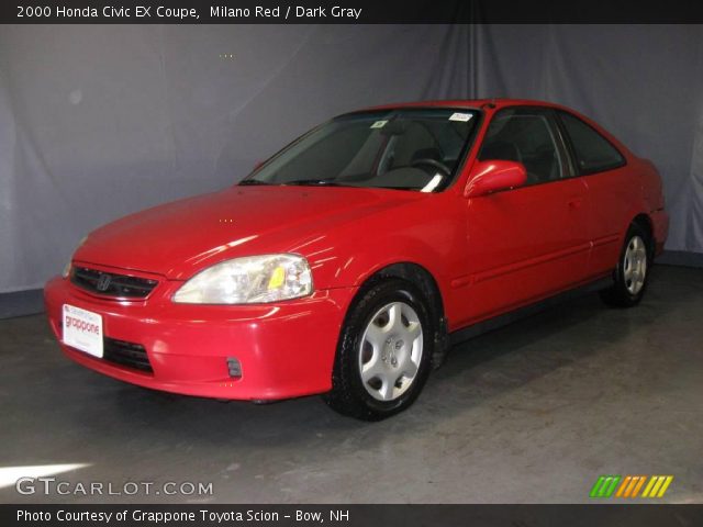 2000 Honda Civic EX Coupe in Milano Red