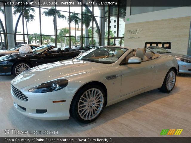 2010 Aston Martin DB9 Coupe in Porsche Pearl White