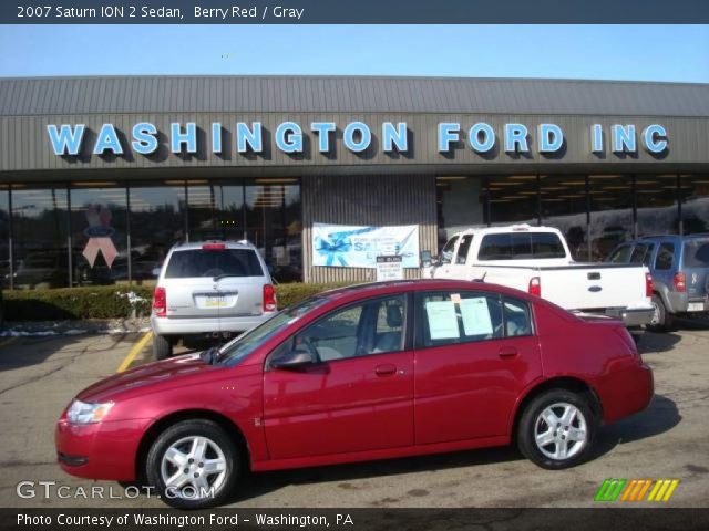 2007 Saturn ION 2 Sedan in Berry Red