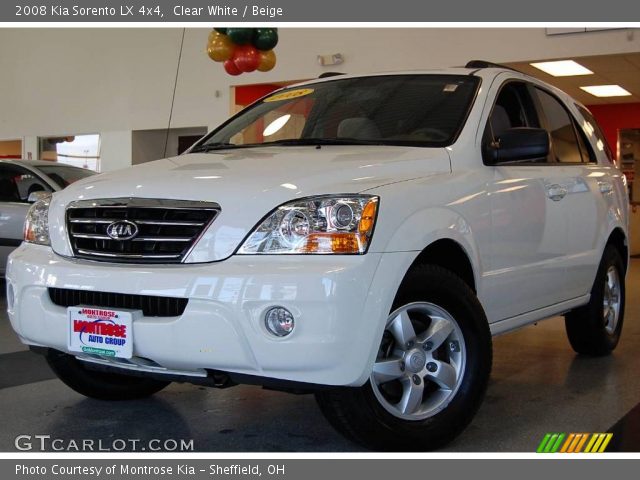 2008 Kia Sorento LX 4x4 in Clear White