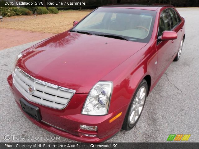 2005 Cadillac STS V8 in Red Line
