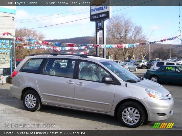 2008 Toyota Sienna CE in Silver Shadow Pearl