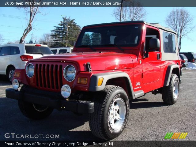 2005 Jeep Wrangler Unlimited 4x4 in Flame Red