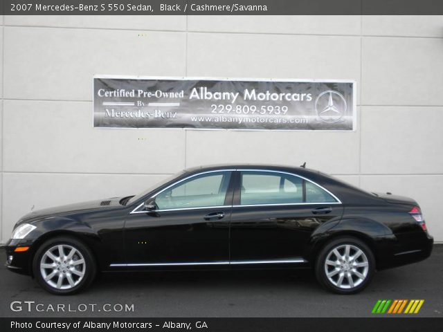 2007 Mercedes-Benz S 550 Sedan in Black