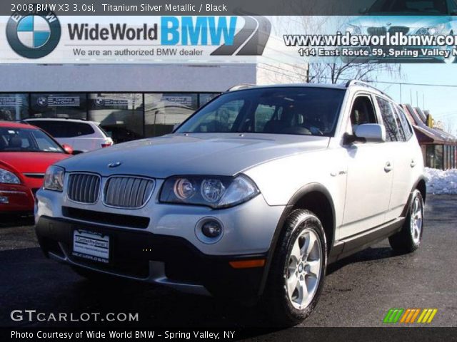2008 BMW X3 3.0si in Titanium Silver Metallic