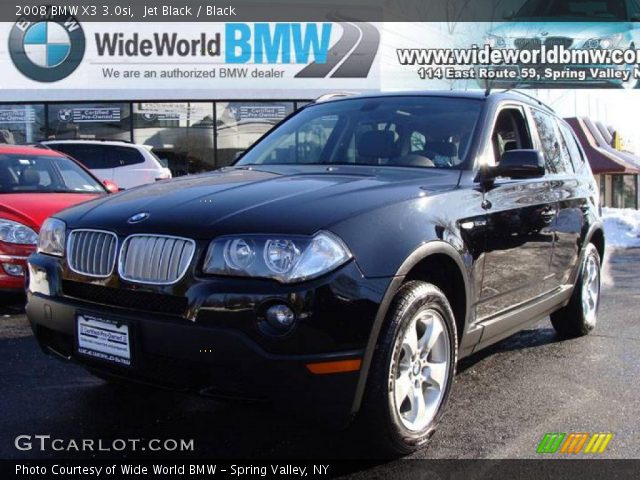 2008 BMW X3 3.0si in Jet Black