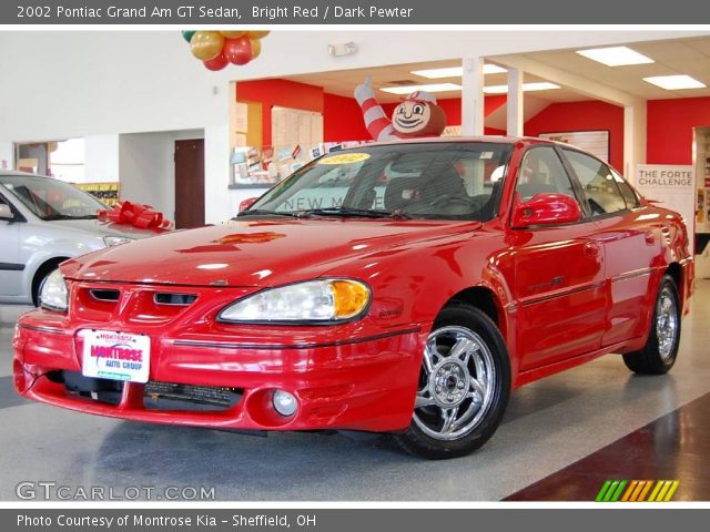 2002 Pontiac Grand Am GT Sedan in Bright Red
