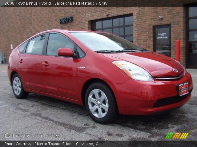 2008 Toyota Prius Hybrid in Barcelona Red Metallic