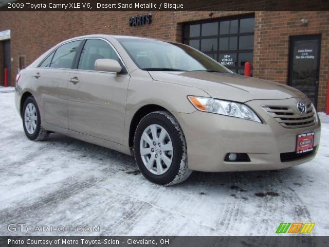 2009 Toyota Camry XLE V6 in Desert Sand Metallic