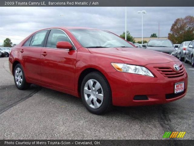 2009 Toyota Camry LE in Barcelona Red Metallic