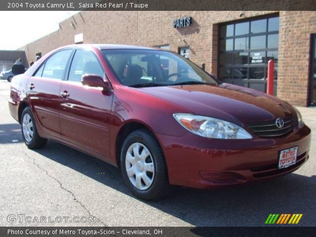 2004 Toyota Camry LE in Salsa Red Pearl