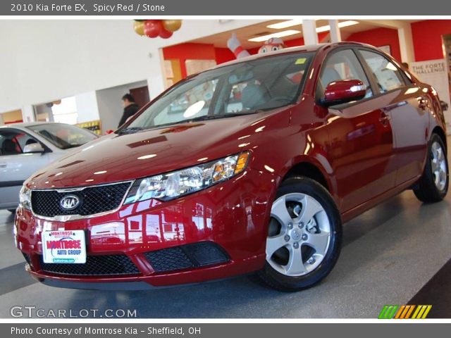 2010 Kia Forte EX in Spicy Red