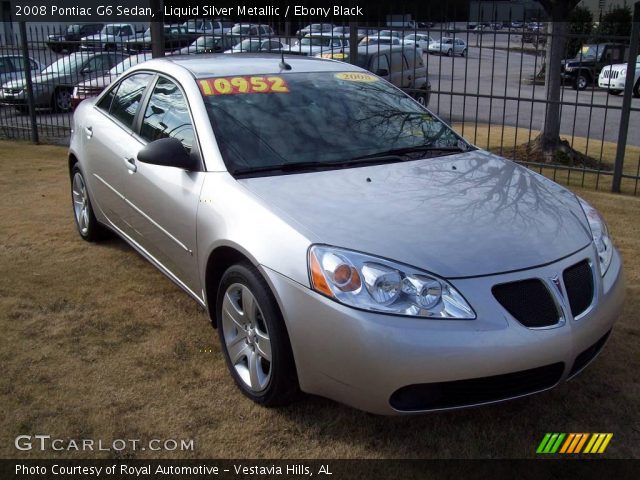 2008 Pontiac G6 Sedan in Liquid Silver Metallic