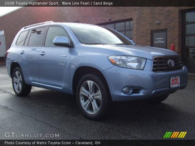 2008 Toyota Highlander Sport in Wave Line Pearl