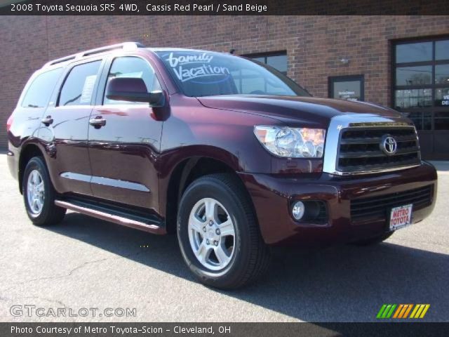 2008 Toyota Sequoia SR5 4WD in Cassis Red Pearl