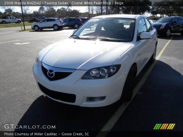 2008 Mazda MAZDA3 i Touring Sedan in Crystal White Pearl Mica