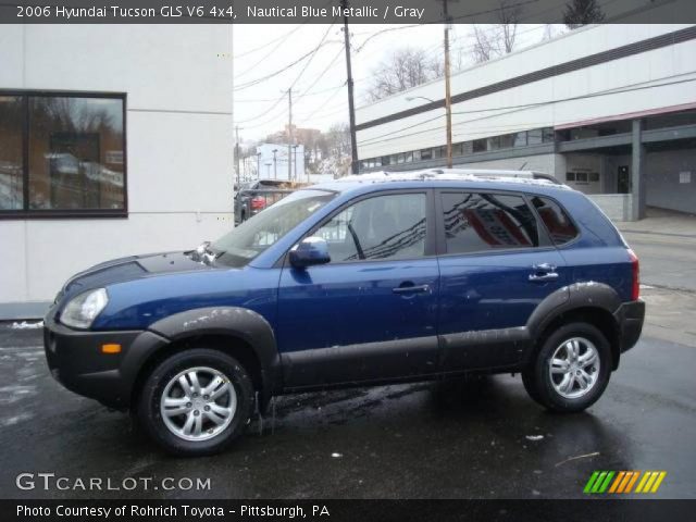 2006 Hyundai Tucson GLS V6 4x4 in Nautical Blue Metallic