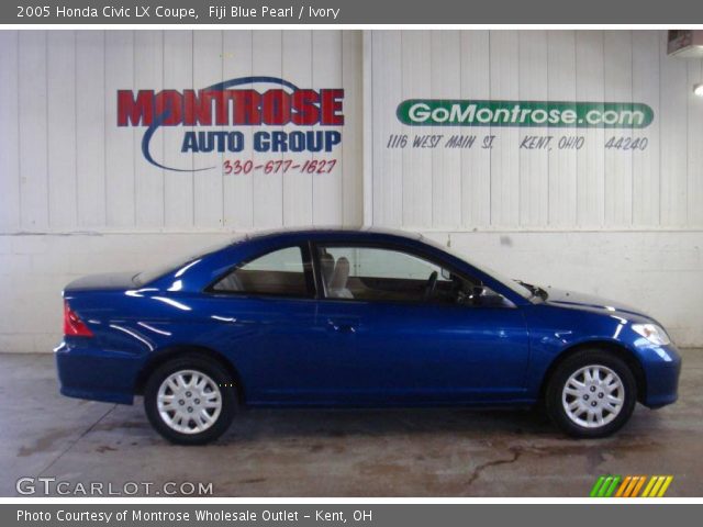 2005 Honda Civic LX Coupe in Fiji Blue Pearl