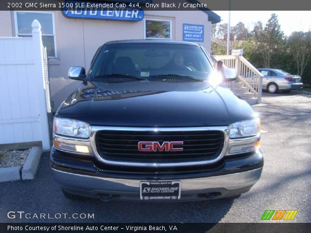 2002 GMC Sierra 1500 SLE Extended Cab 4x4 in Onyx Black