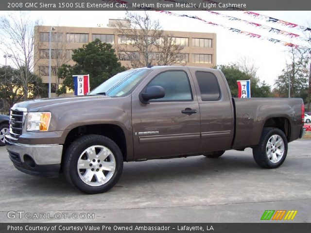 2008 GMC Sierra 1500 SLE Extended Cab in Medium Brown Metallic