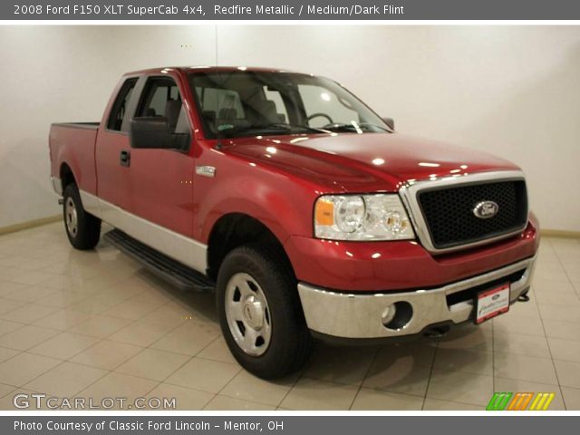 2008 Ford F150 XLT SuperCab 4x4 in Redfire Metallic