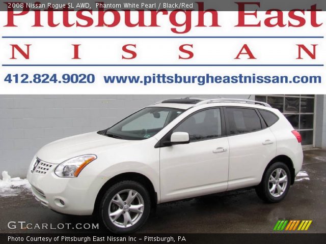 2008 Nissan Rogue SL AWD in Phantom White Pearl