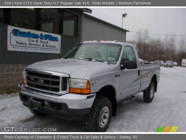 2001 Ford F250 Super Duty XLT Regular Cab 4x4 in Silver Metallic