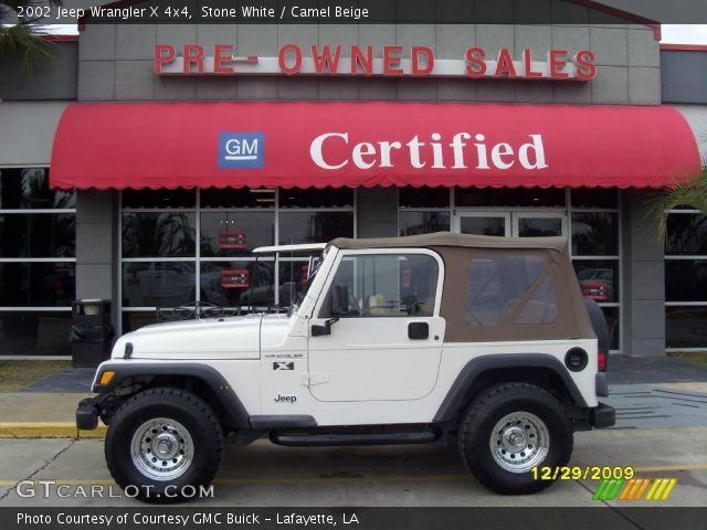 2002 Jeep Wrangler X 4x4 in Stone White